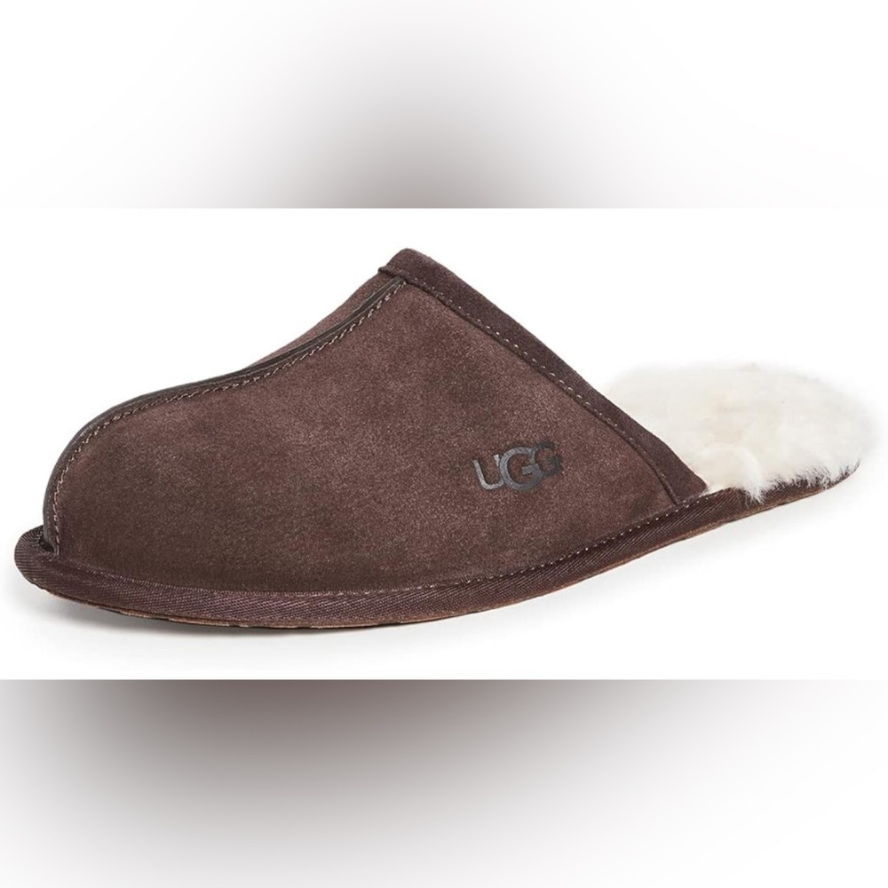 NEW- UGG Men's Scuff Logo Slipper SIZE:17  COLOR: Expresso